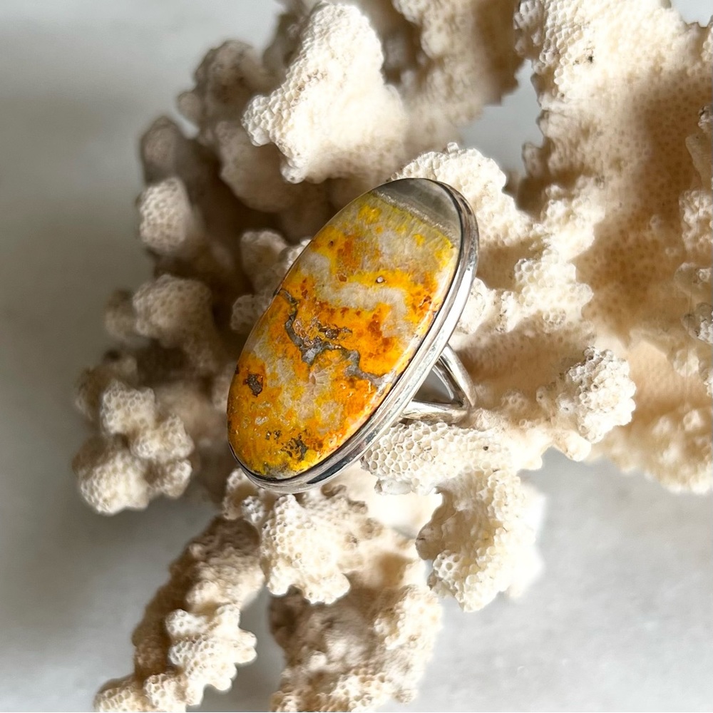 Sterling Silver Bumblebee Jasper Ring - Picture 3 of 6
